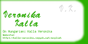 veronika kalla business card